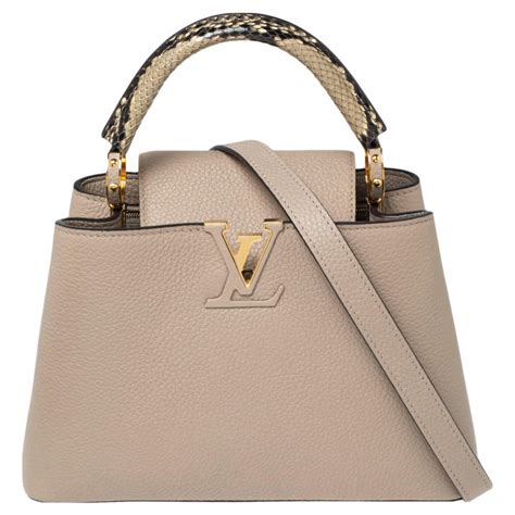 louis vuitton capucines bb python & navy taurillon leather handbag|Louis Vuitton bb handbags.